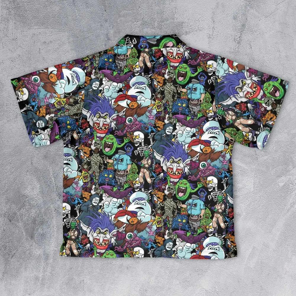 I Ain't Afraid Of No Ghosts Youth Hawaiian Shirt - 2