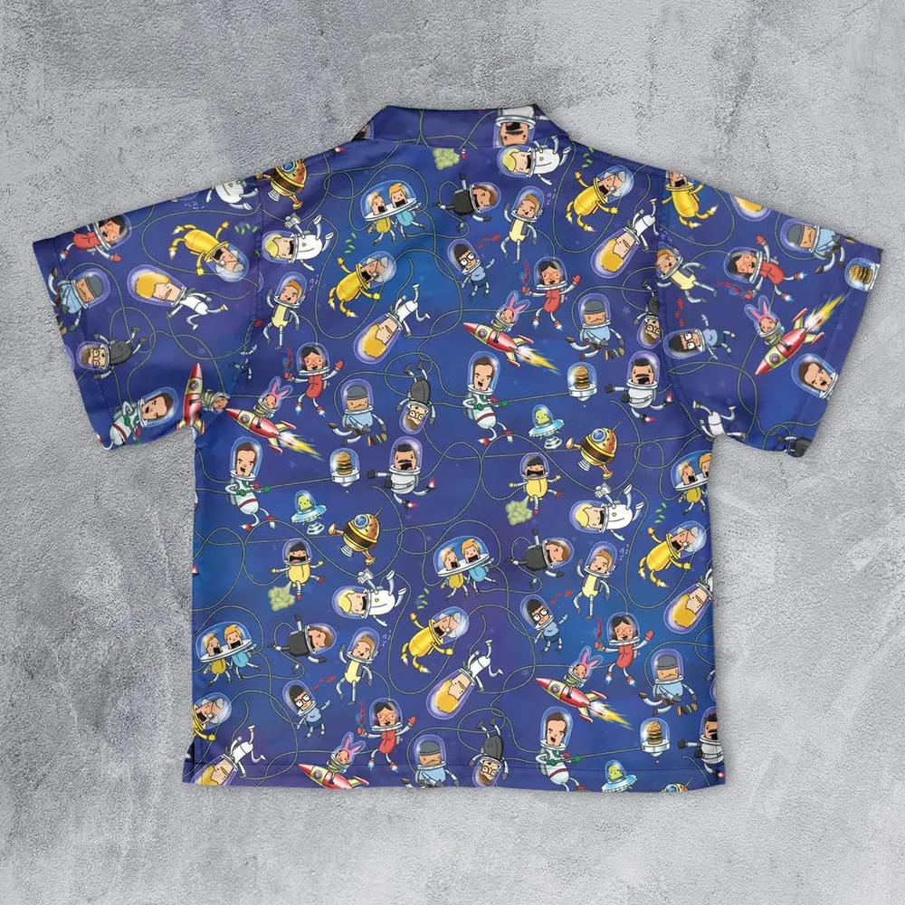 Outer Space Bob's Burgers Youth Hawaiian Shirt - 2