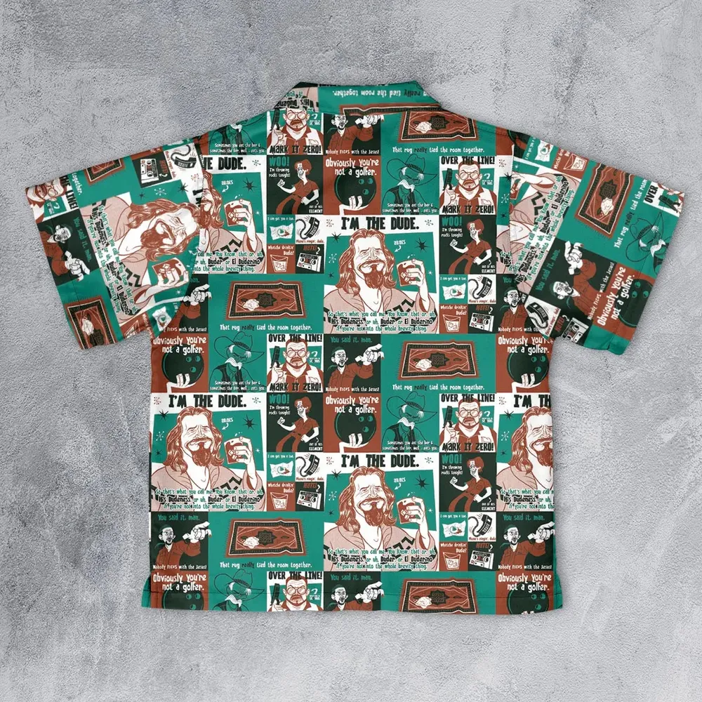 I'm The Dude The Big Lebowski Youth Hawaiian Shirt - 2