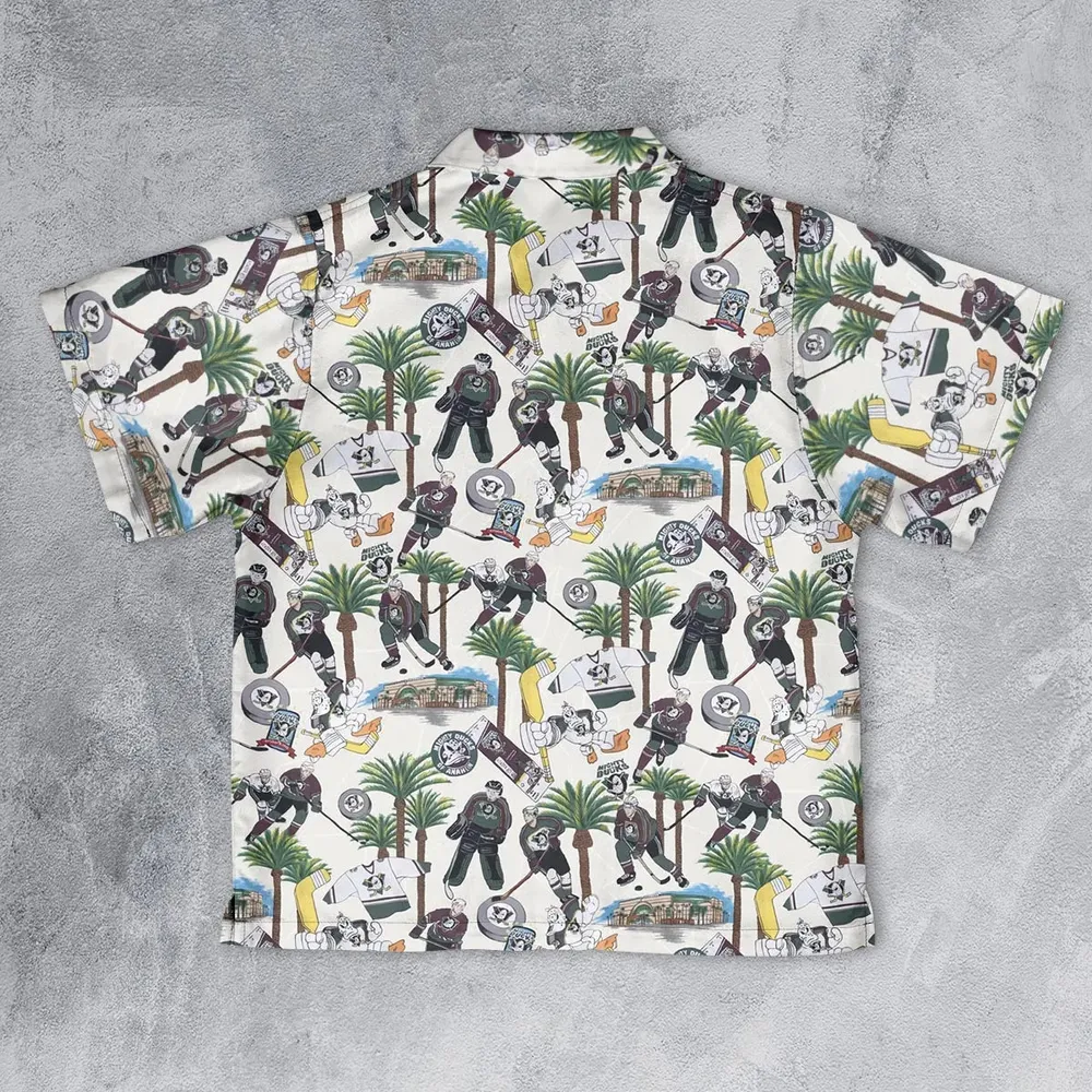 Hockey Mighty Ducks Players Youth Hawaiian Shirt - 2