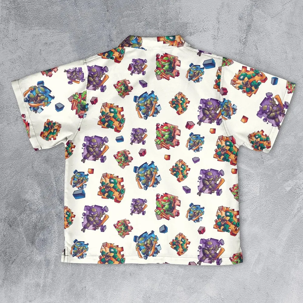 TMNT Break The Wall Youth Hawaiian Shirt - 2