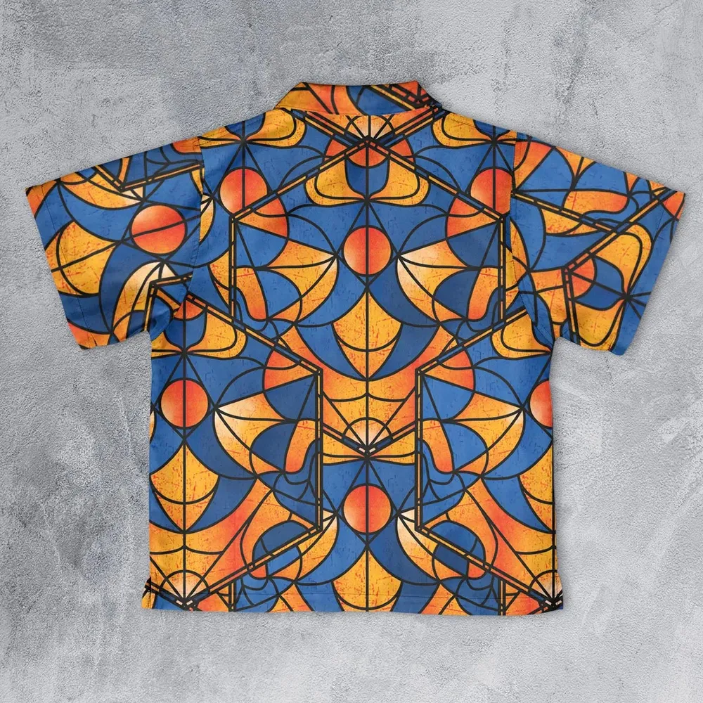Stained Glass Star Trek Youth Hawaiian Shirt - 2