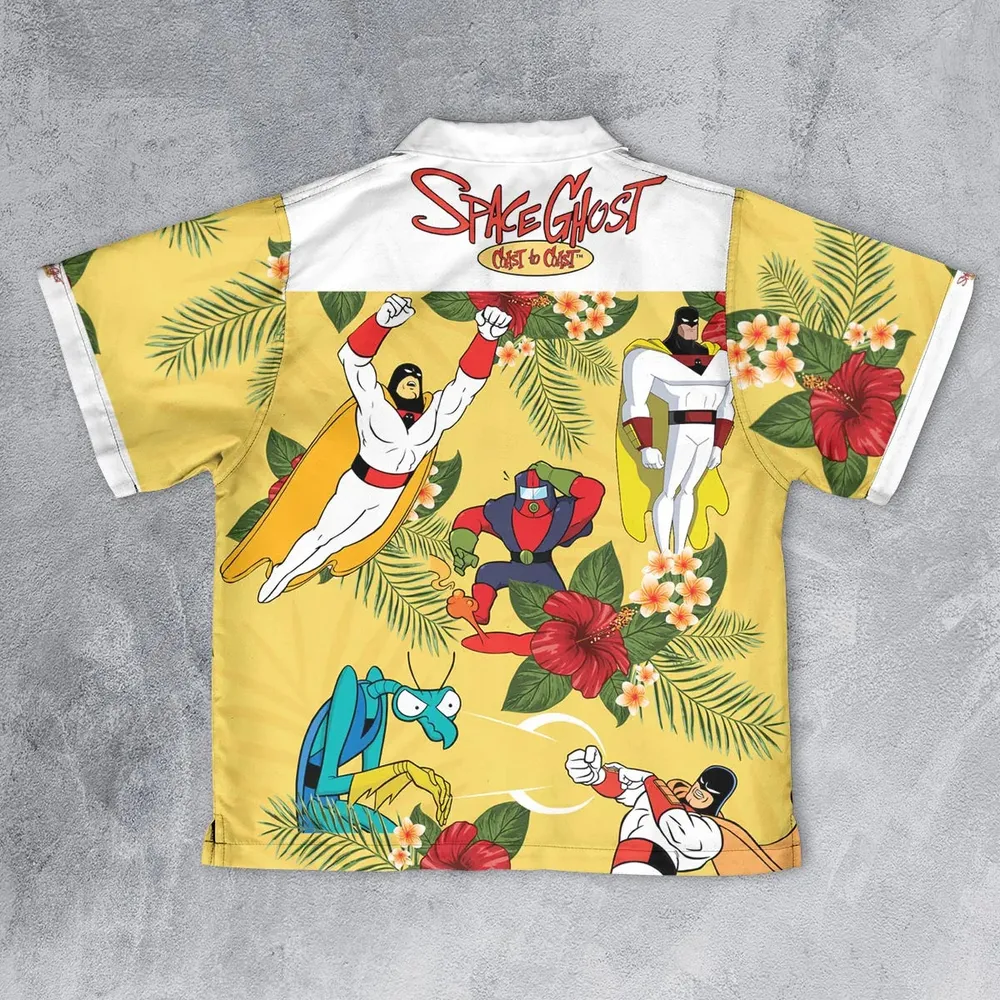 Space Ghost Coast to Coast Characters Youth Hawaiian Shirt - 2