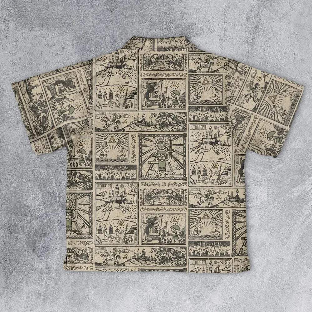 Zelda Story Of The Hero Time Legend Youth Hawaiian Shirt - 2