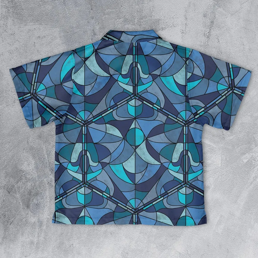 Stained Glass Monster RPG Youth Hawaiian Shirt - 2