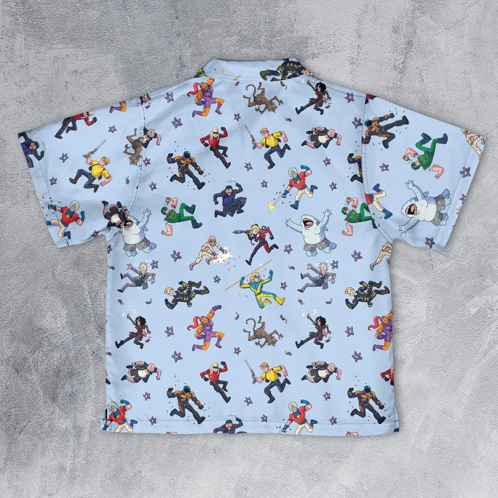 The Suicide Squad Pattern Youth Hawaiian Shirt - 2