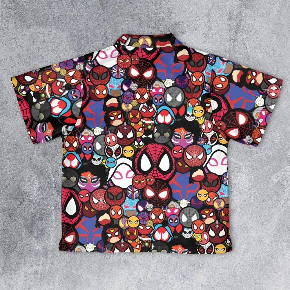 Spide-Mania Spider-Verse Youth Hawaiian Shirt - 2