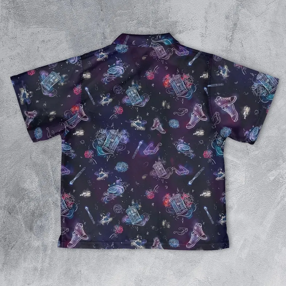Tardis Doctor Who Seamless Youth Hawaiian Shirt - 2