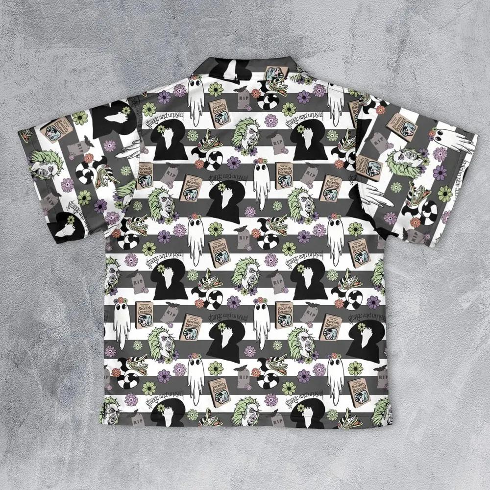 It's Showtime Halloween Beetlejuice Youth Hawaiian Shirt - 2