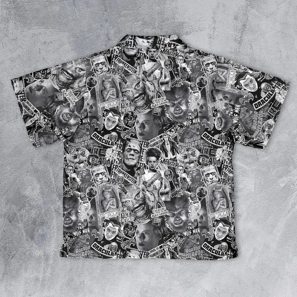The Monsters Universal Classic Monsters Youth Hawaiian Shirt - 2