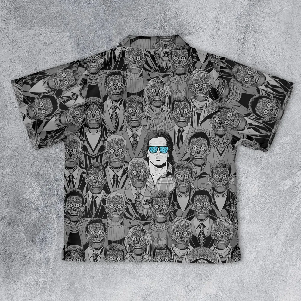 Obey Consume They Live Youth Hawaiian Shirt - 2