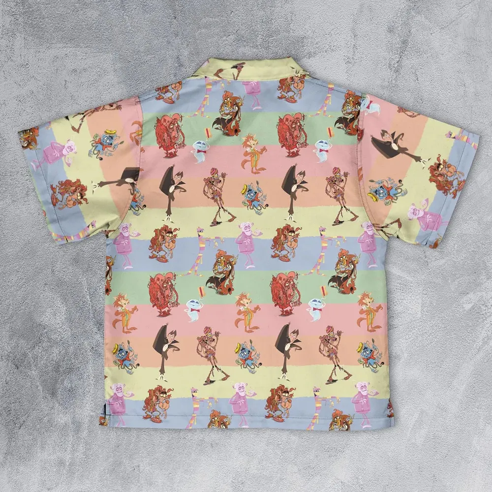 Spooky Monster Mash Cereal Monster Youth Hawaiian Shirt - 2