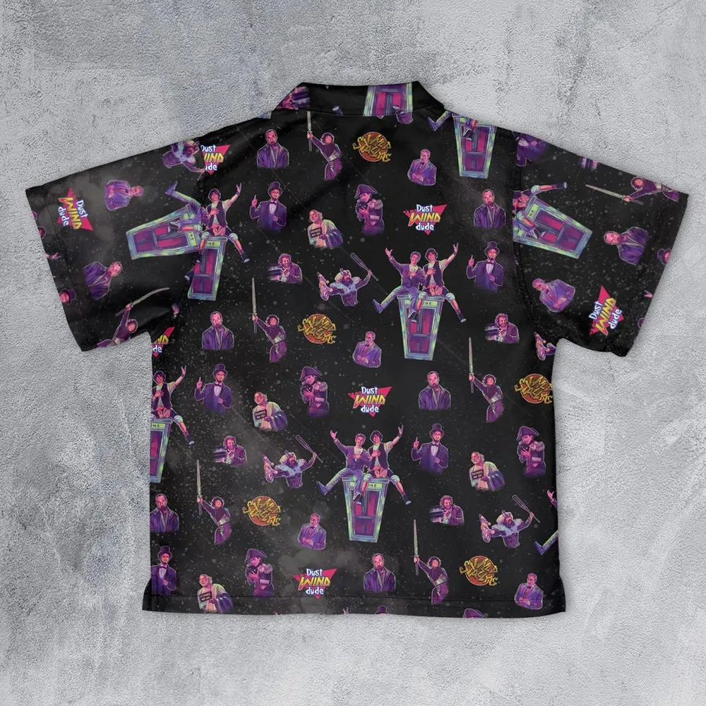 Wyld Stallyns Bill and Ted's Excellent Adventure Character Youth Hawaiian Shirt - 2