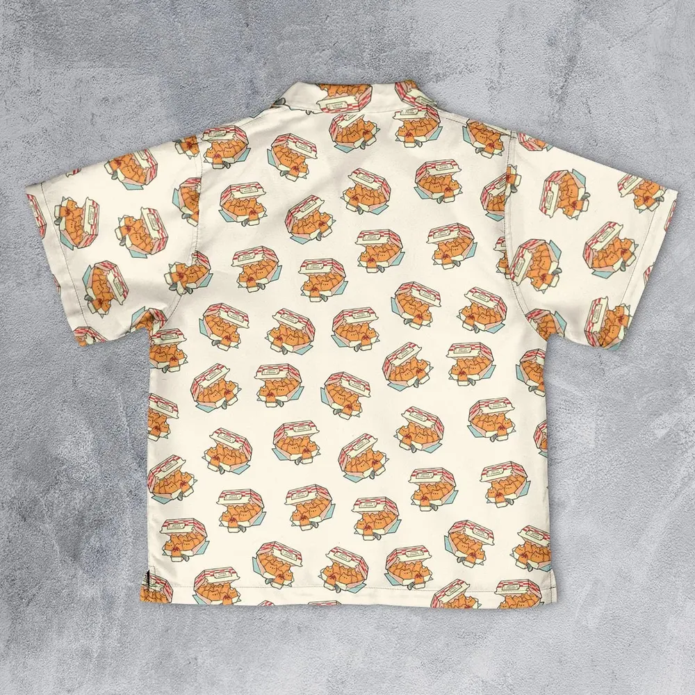 Kitten Nuggets Pattern Youth Hawaiian Shirt - 2