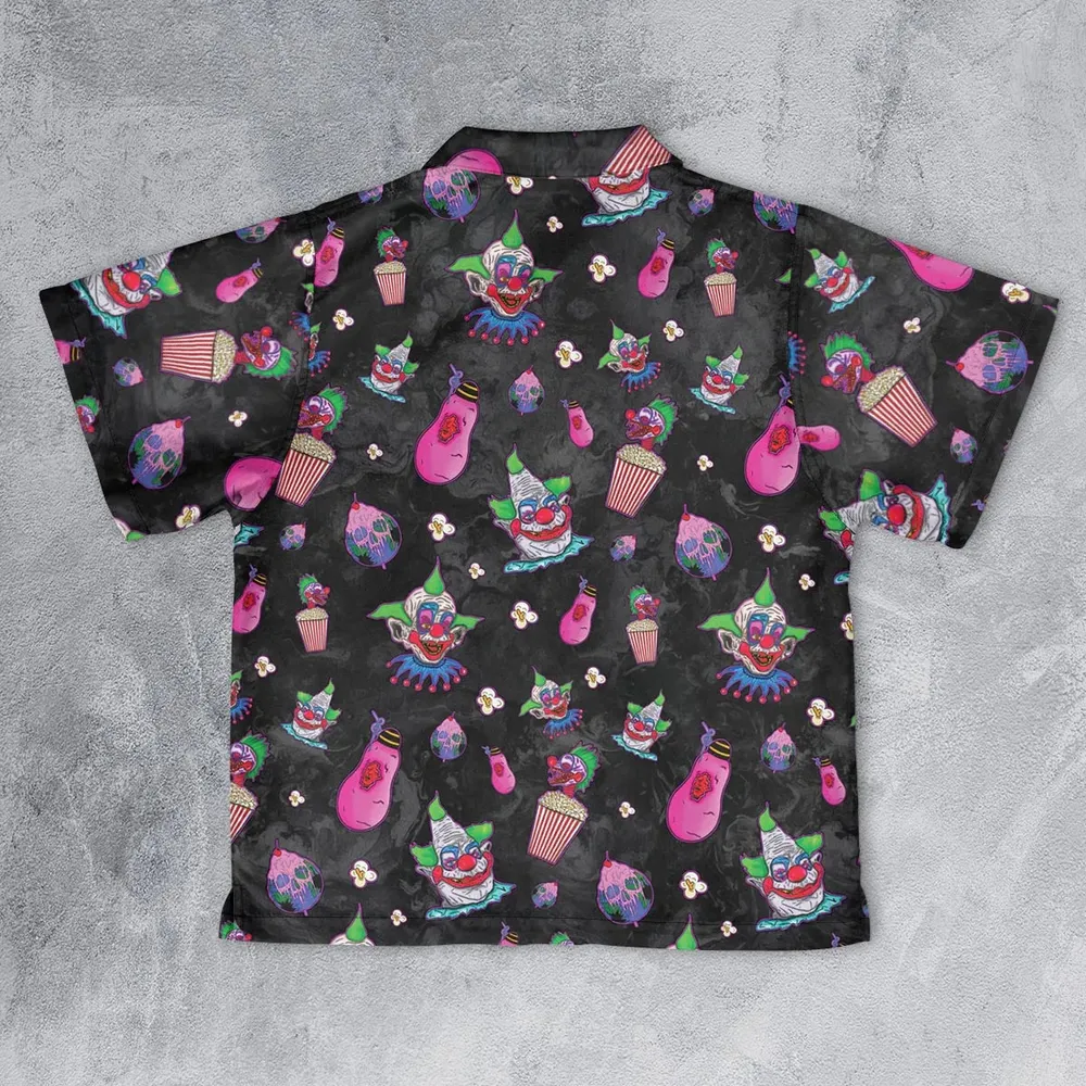 Space Horror Movie Killer Klowns Outer Youth Hawaiian Shirt - 2