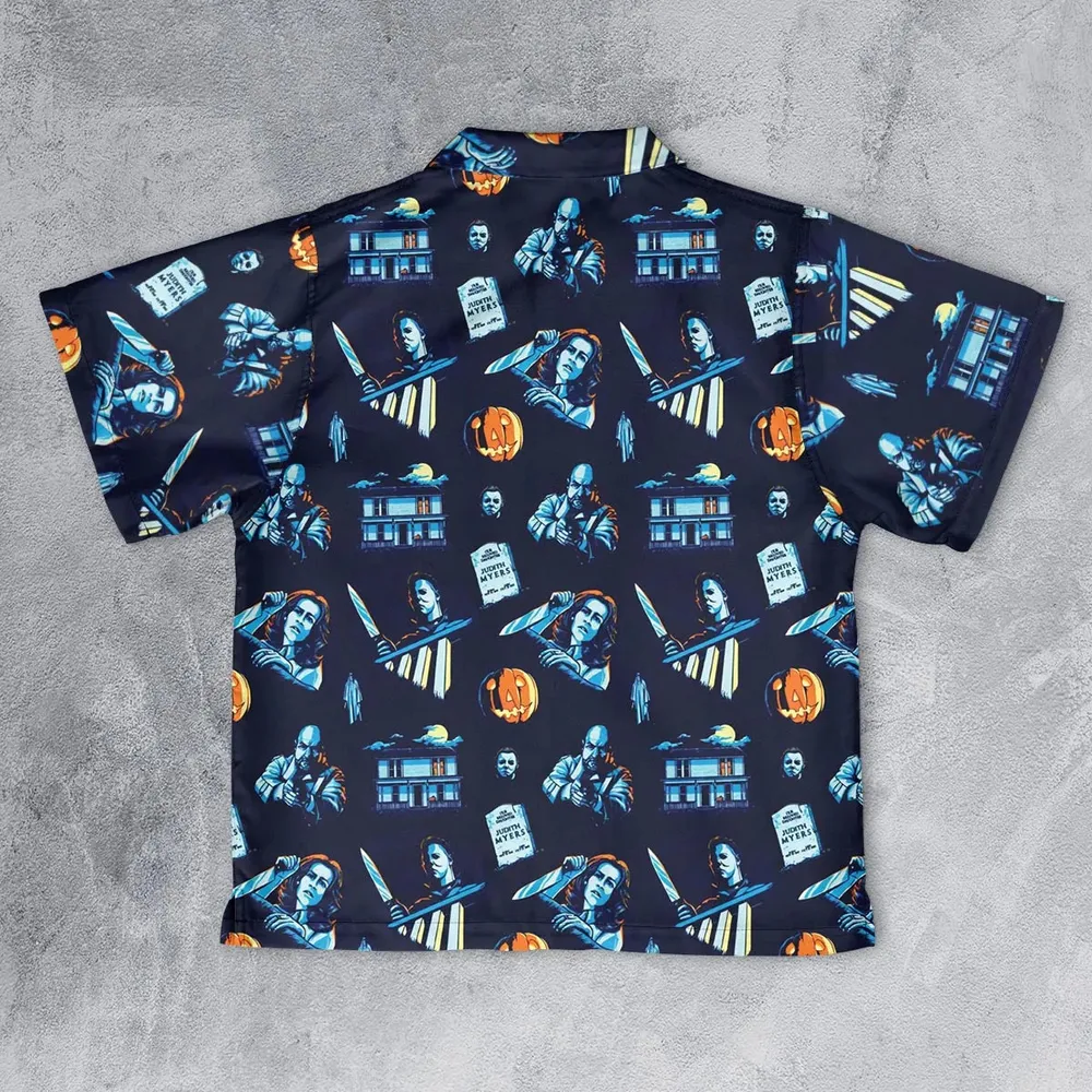 Horror Slasher Michael Myers Halloween Youth Hawaiian Shirt - 2