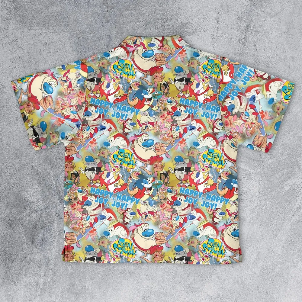 The Ren and Stimpy Show Youth Hawaiian Shirt - 2