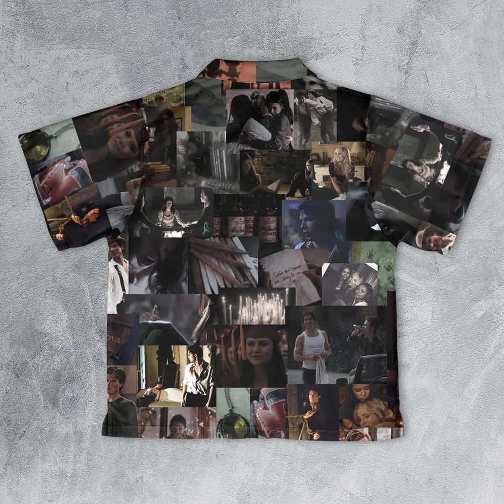 Memorable Vampire Moments The Vampire Diary Youth Hawaiian Shirt - 2