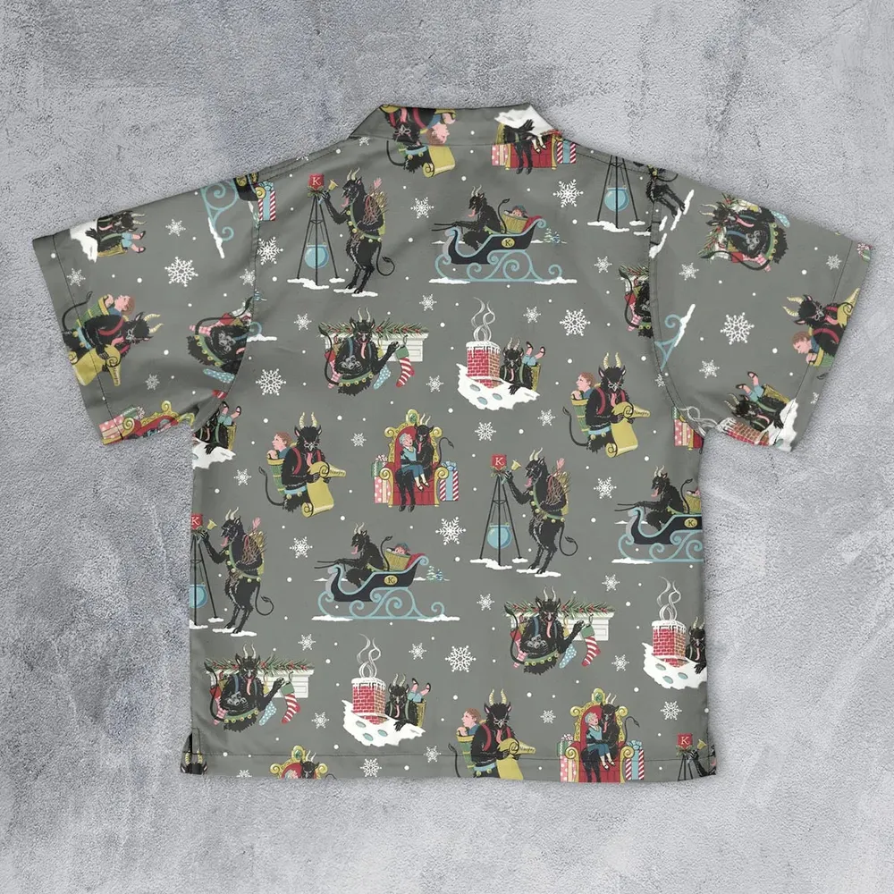 Unusual Christmas Krampus Youth Hawaiian Shirt - 2