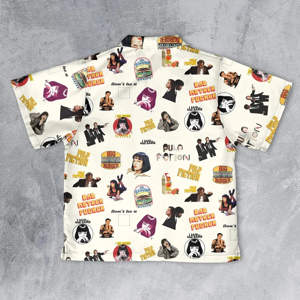 Pulp Fiction Pattern Youth Hawaiian Shirt - 2