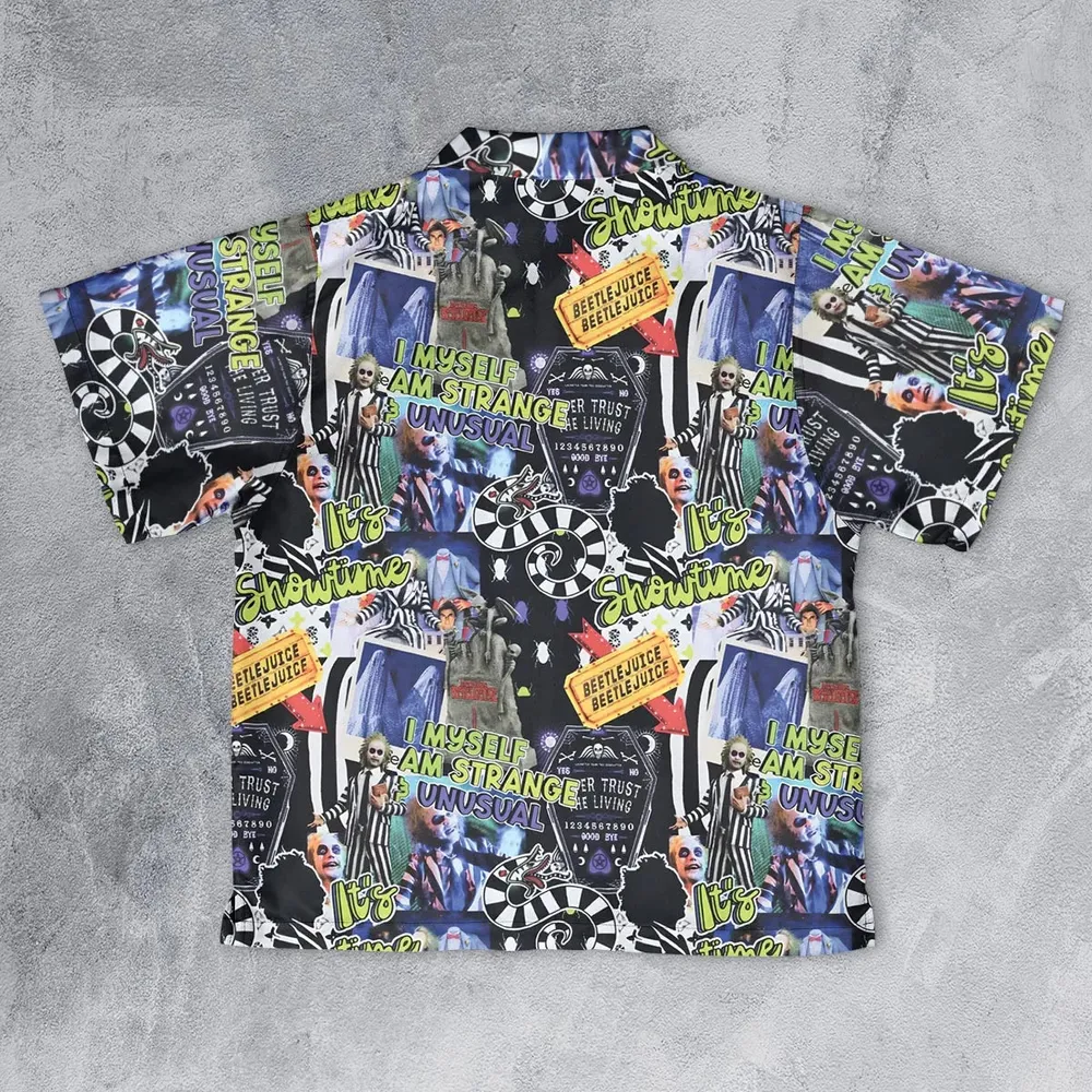I Myself Am Strange Unusual Beetlejuice Youth Hawaiian Shirt - 2