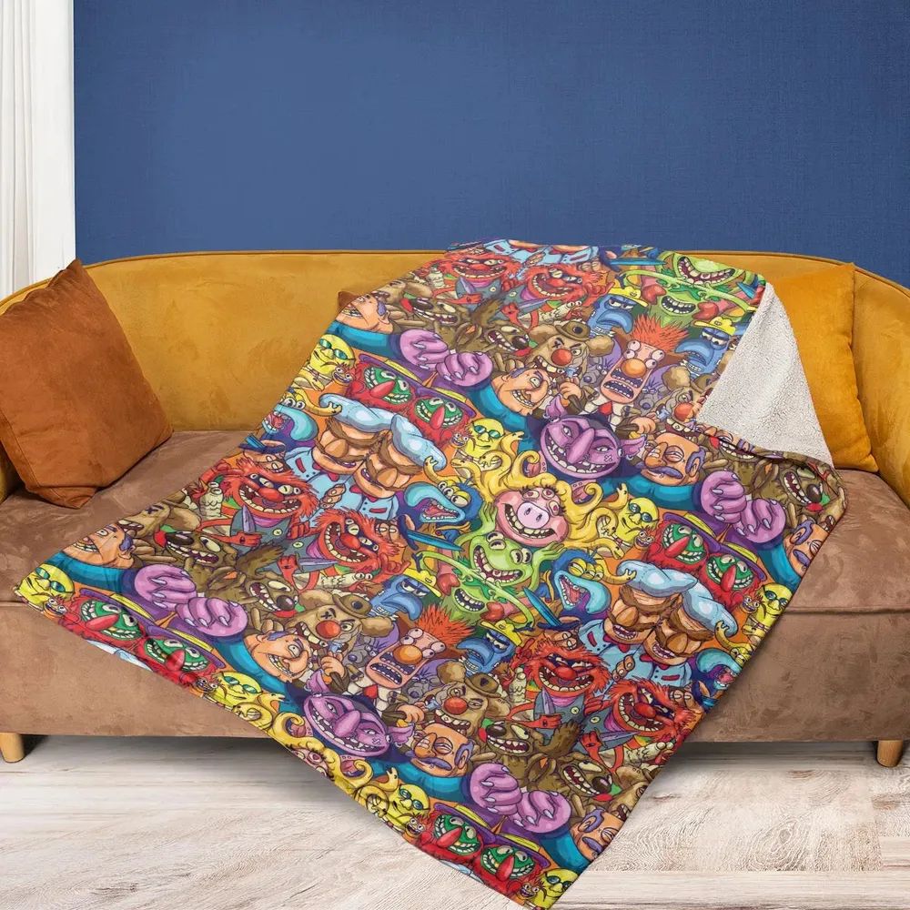 Monster Muppets The Muppets Characters Fleece Blanket - 2