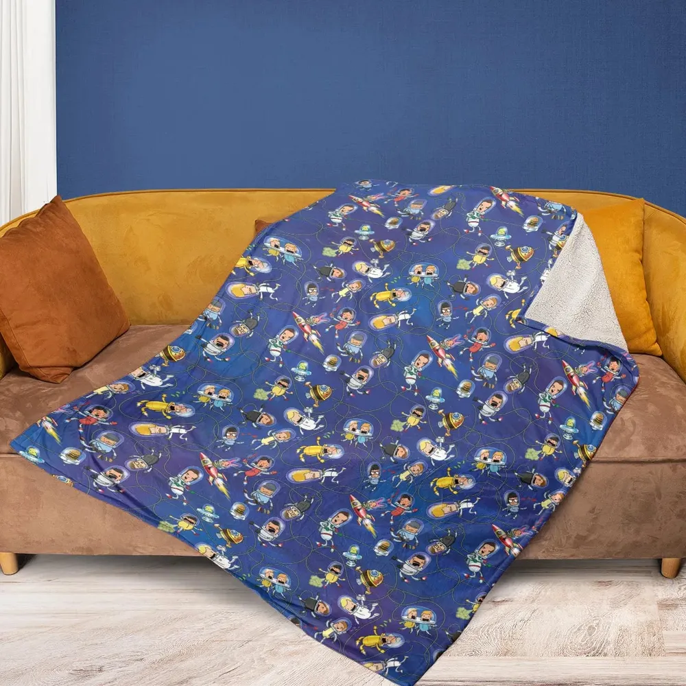 Outer Space Bob's Burgers Fleece Blanket - 2