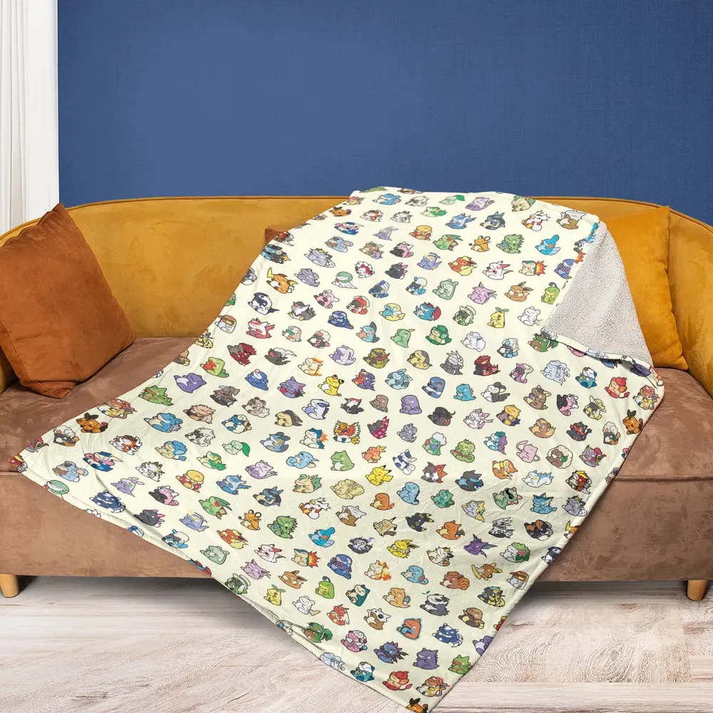 Pokemon In Substitute Style Fleece Blanket - 2