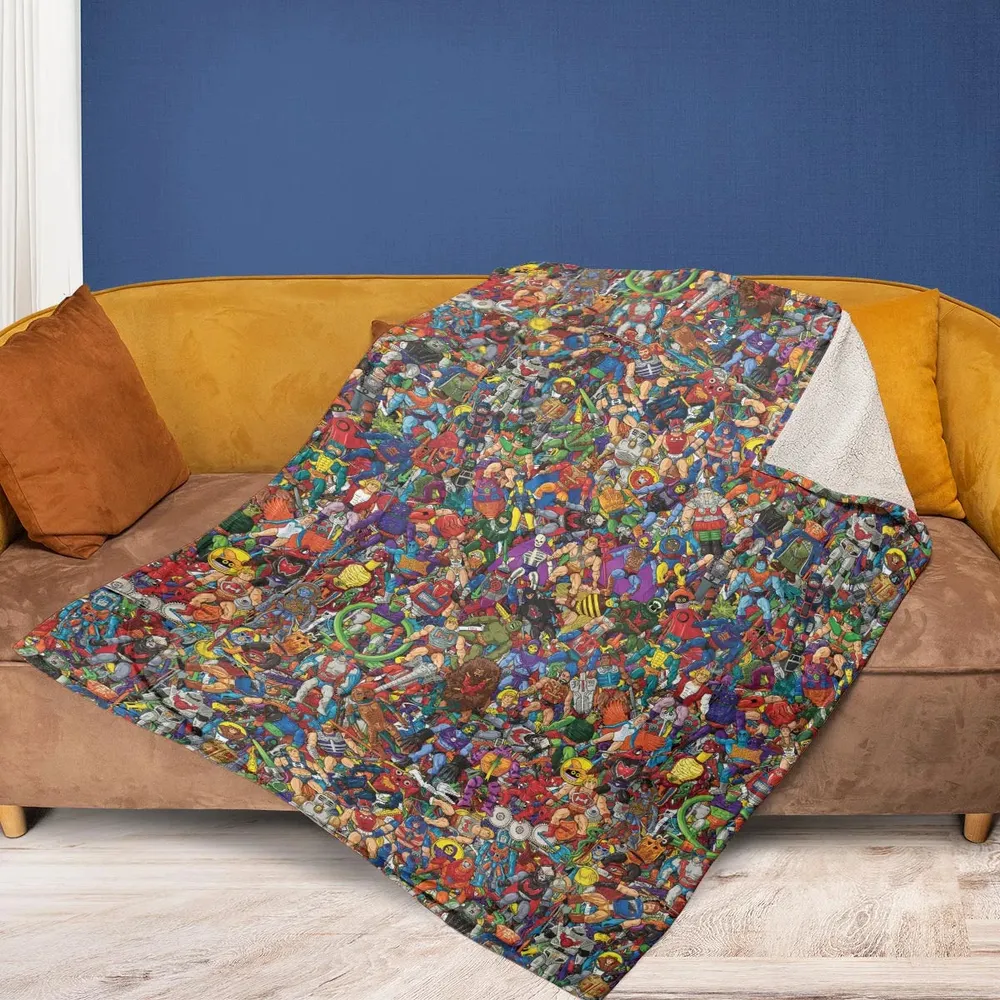 MOTU's Characters Figure Pattern He-man and The Masters of The Universe Fleece Blanket - 2