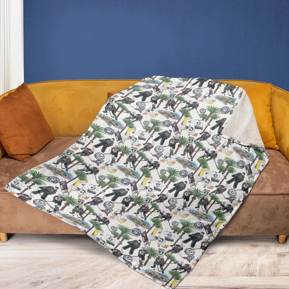 Hockey Mighty Ducks Players Fleece Blanket - 2