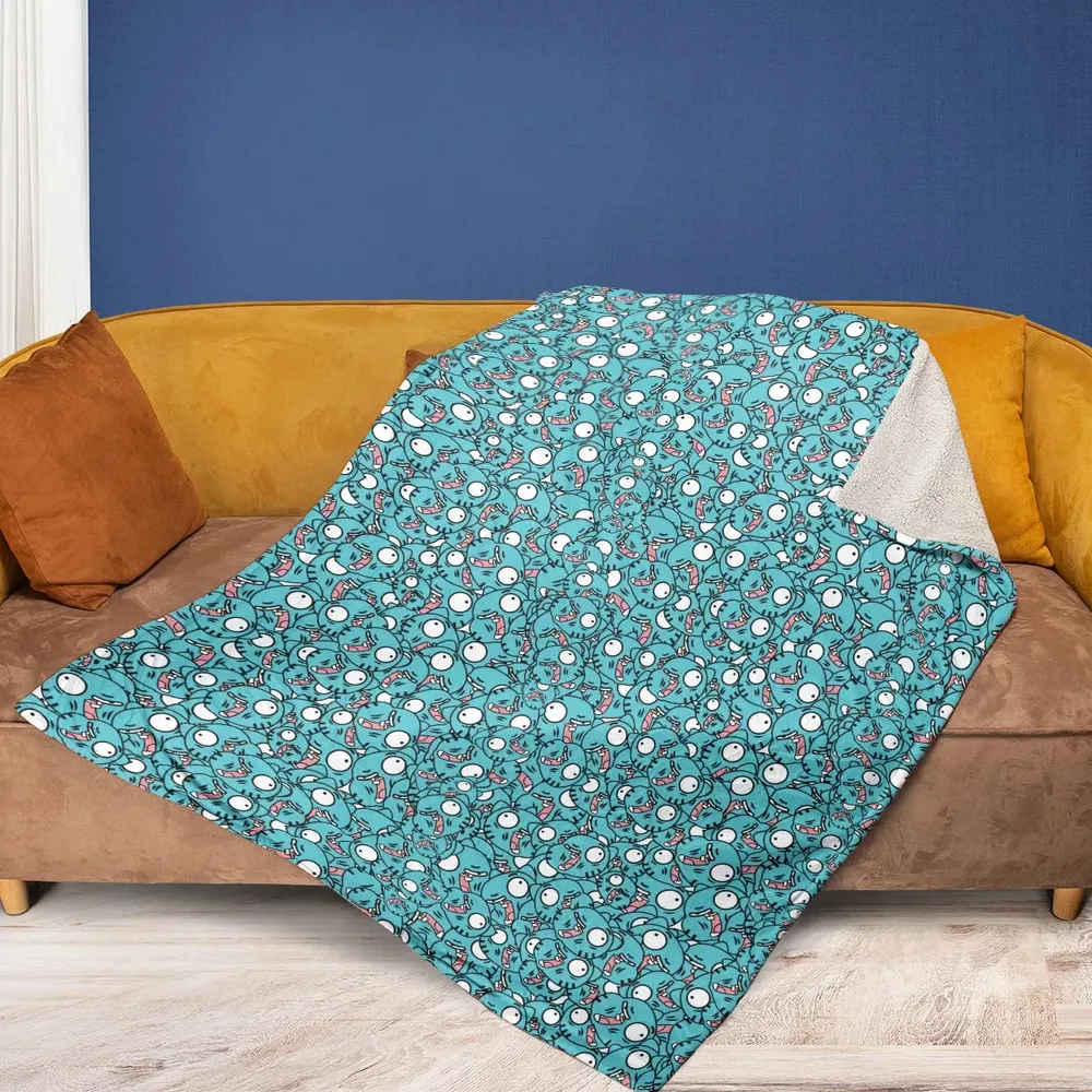 Gumball Watterson Pattern Fleece Blanket - 2