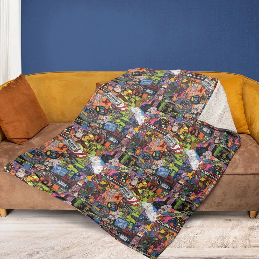 The 1980's. The Decade Of Greed Fleece Blanket - 2
