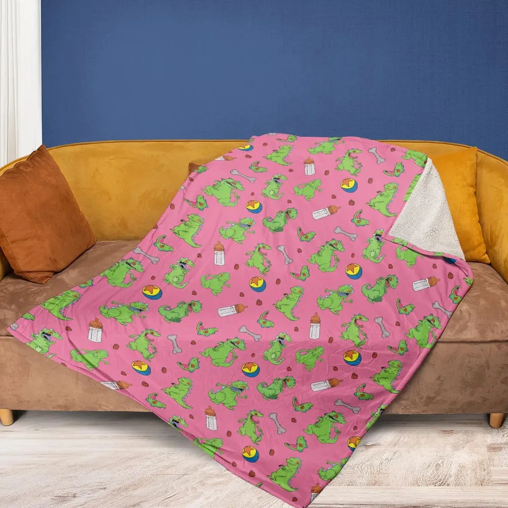 Rugrats Reptar Pattern Fleece Blanket - 2