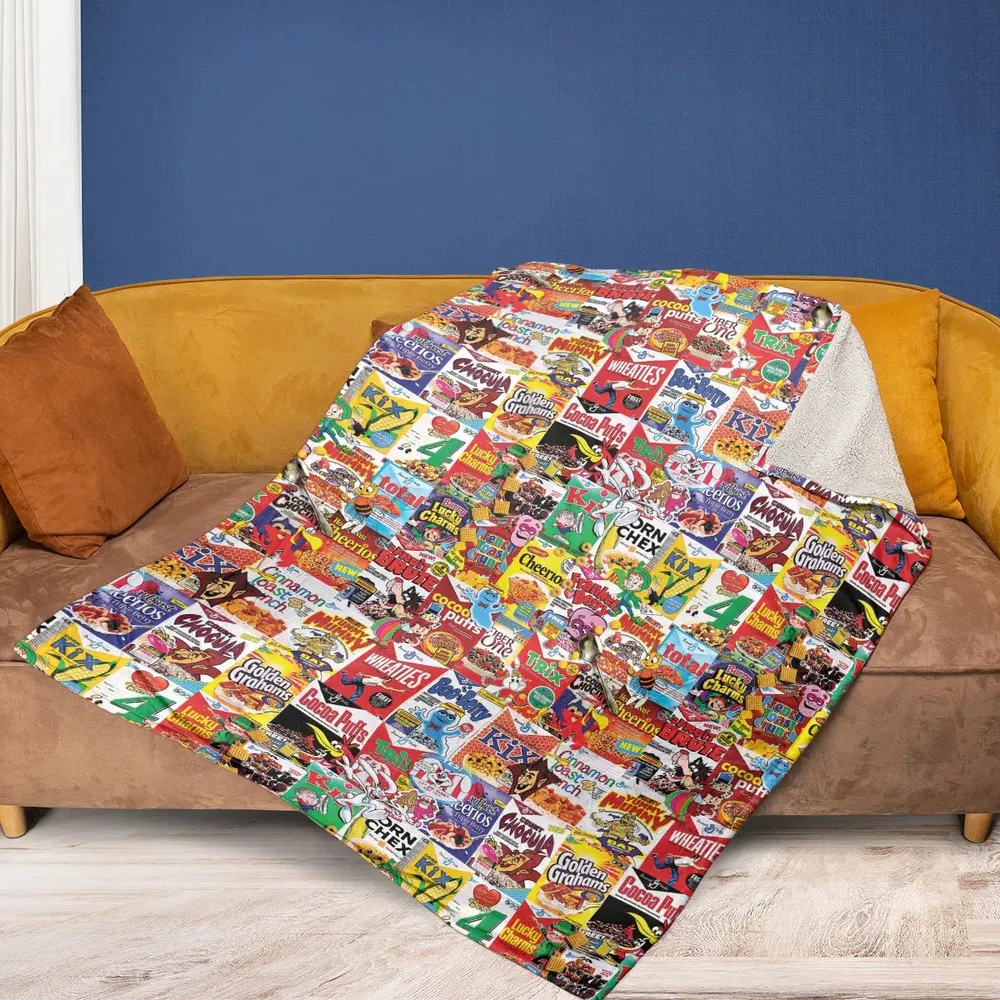 Popular Cereal Boxes Fleece Blanket - 2