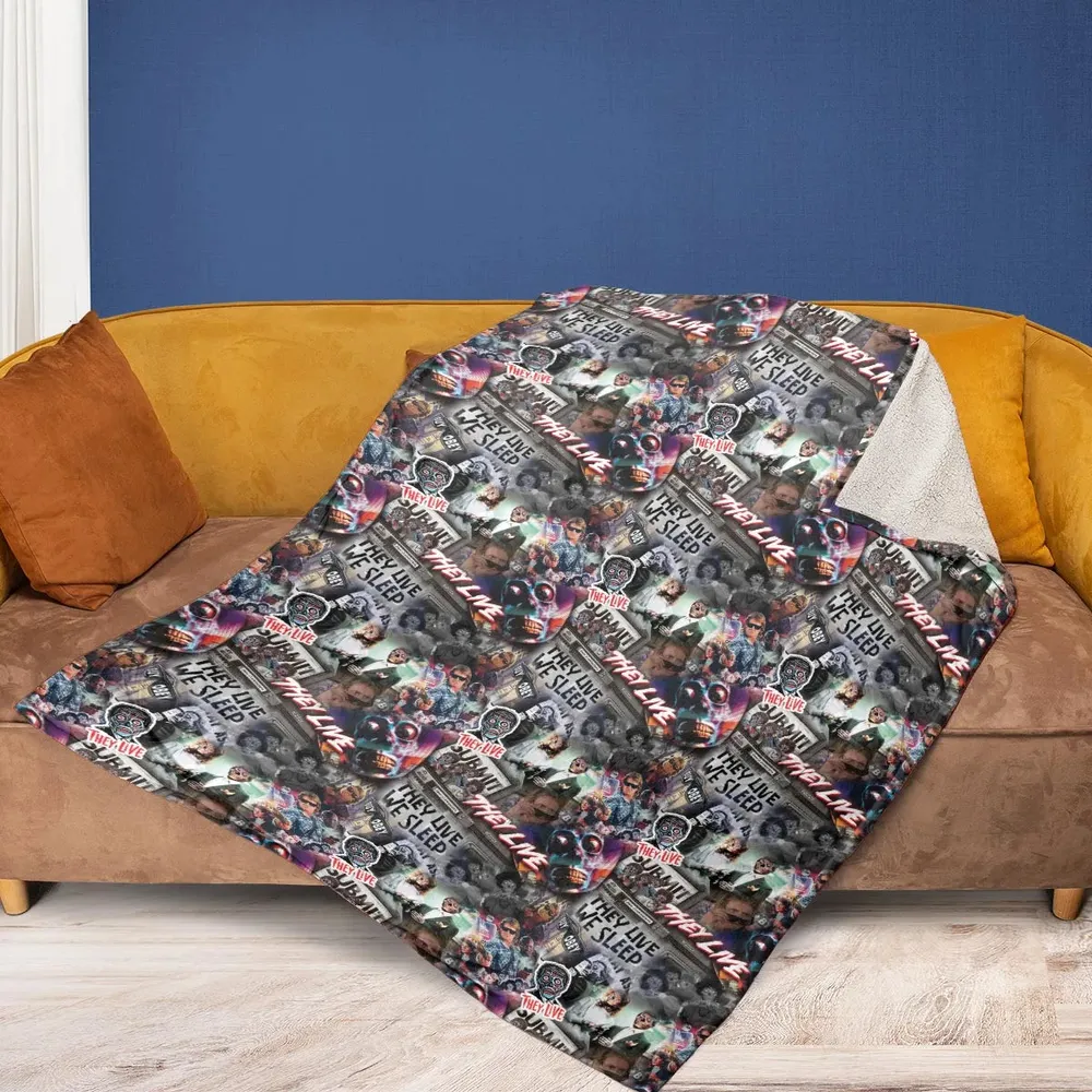 They Live Seamless Pattern Fleece Blanket - 2