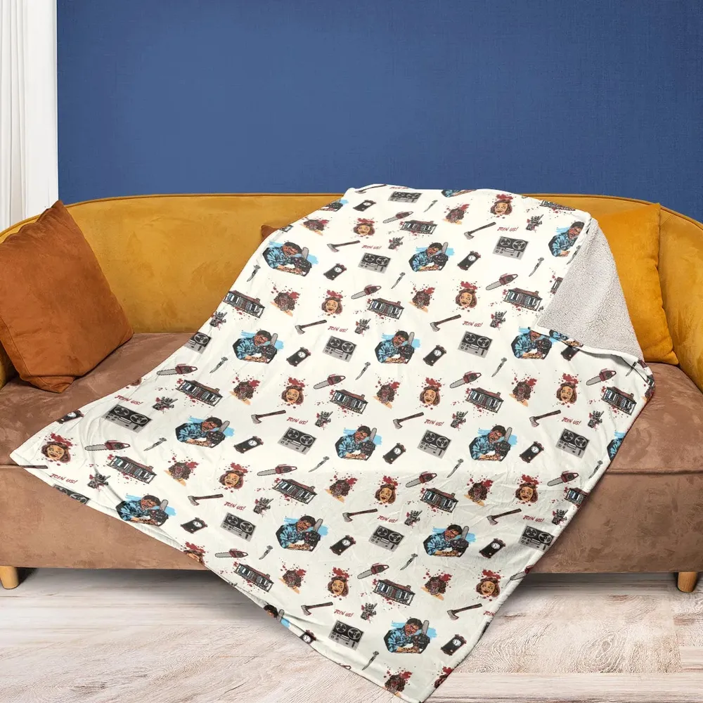 Supernatural Horror Evil Dead Halloween Fleece Blanket - 2