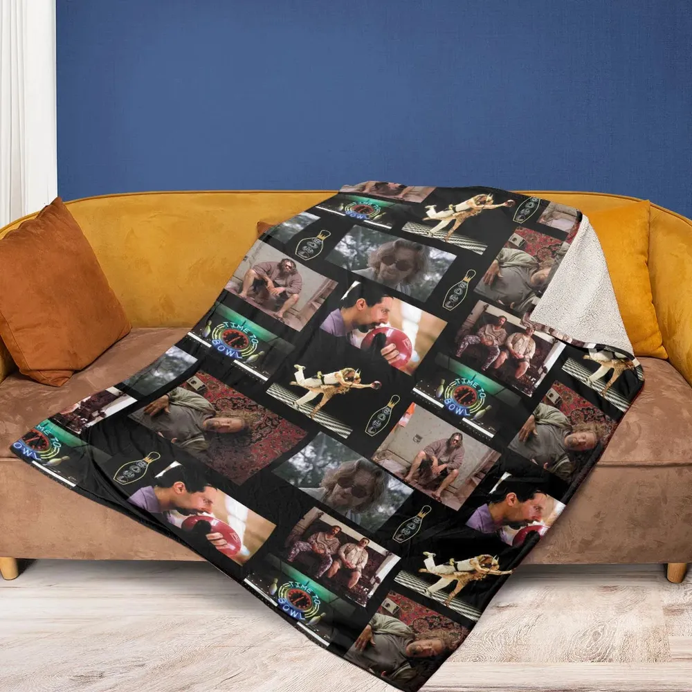 The Big Lebowski Famous Scenes Fleece Blanket - 2