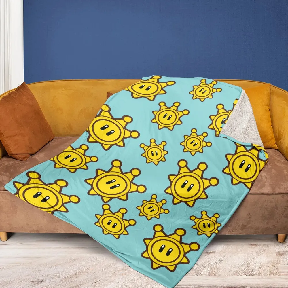 Shine Sprite Super Mario Button Up Fleece Blanket - 2