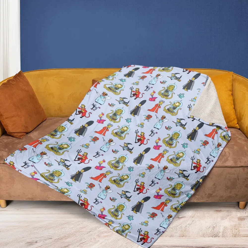 Halloween Costume The Simpsons Fleece Blanket - 2