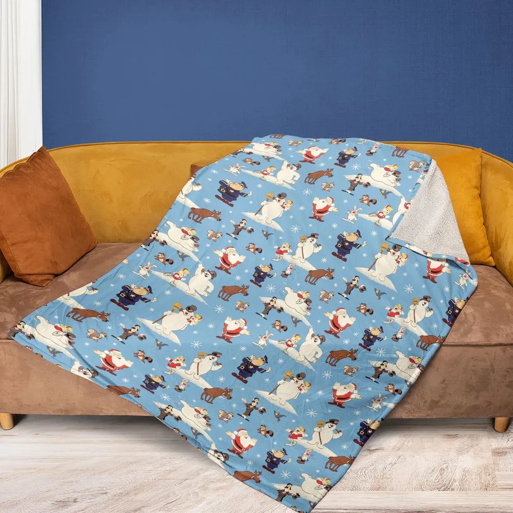 Frosty the Snowman Christmas Characters Fleece Blanket - 2