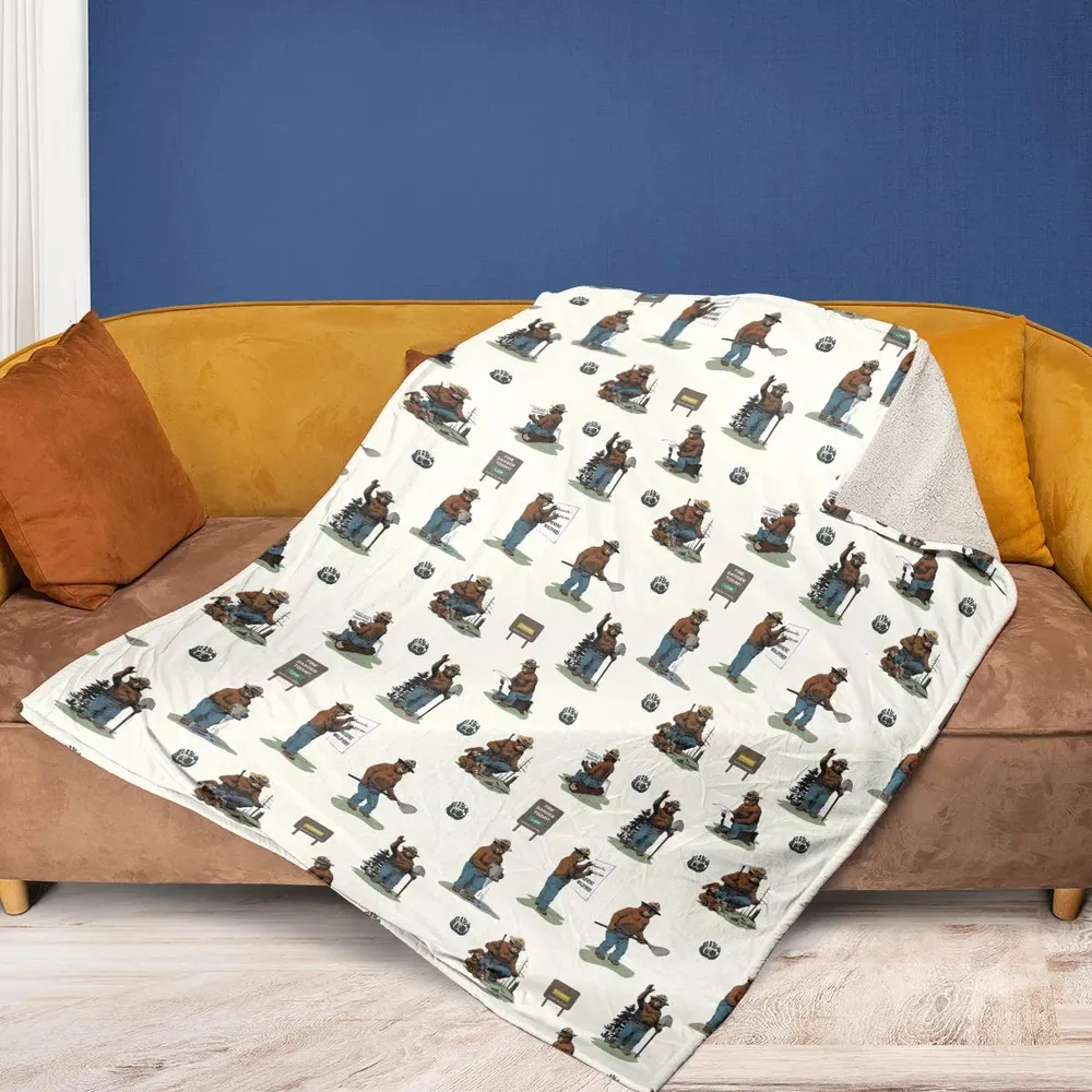 Smokey The Bear Fleece Blanket - 2