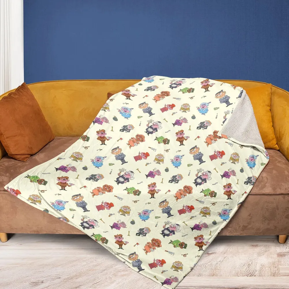 Board Game Drip Clue Fleece Blanket - 2