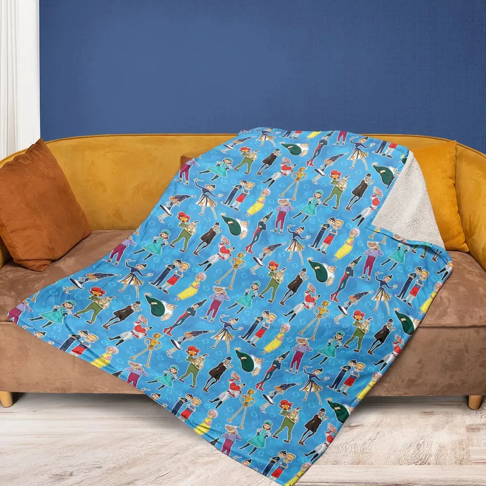 Keep Moving Forwards  Meet The Robinsons Fleece Blanket - 2