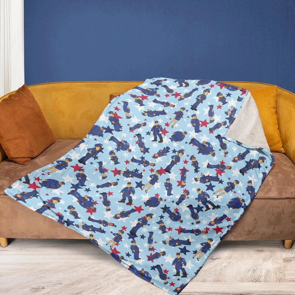 Police Academy Cartoon Characters Fleece Blanket - 2