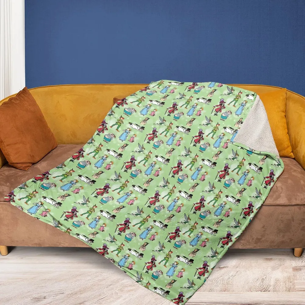 Neverland Doodles Peter Pan Fleece Blanket - 2