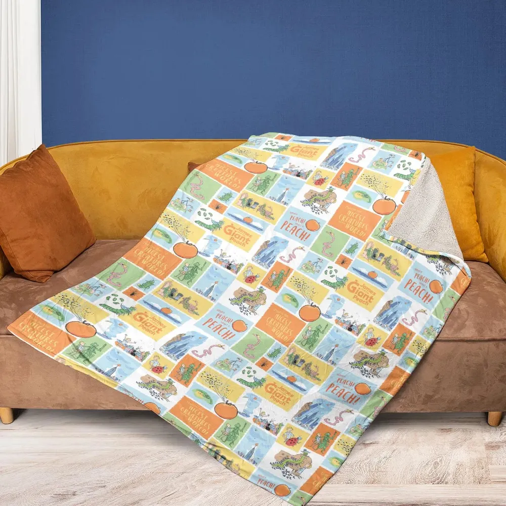 Children's Tales What A Peach James And The Giant Peach Fleece Blanket - 2