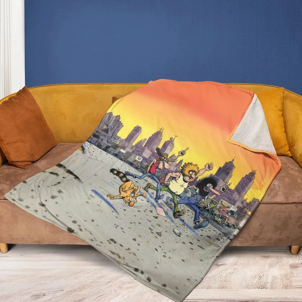 The Fabulous Furry Freak Brothers Fleece Blanket - 2