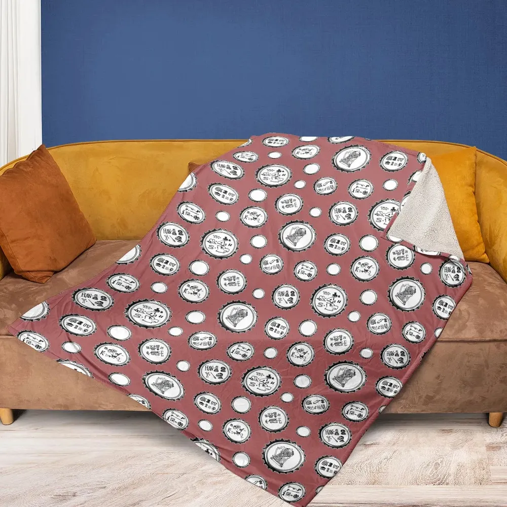 Recall Memories Beer Cap Puzzles Fleece Blanket - 2