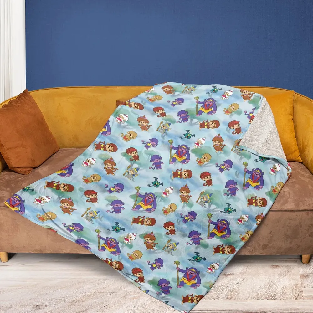 Monchhichis Cartoon Characters Fleece Blanket - 2