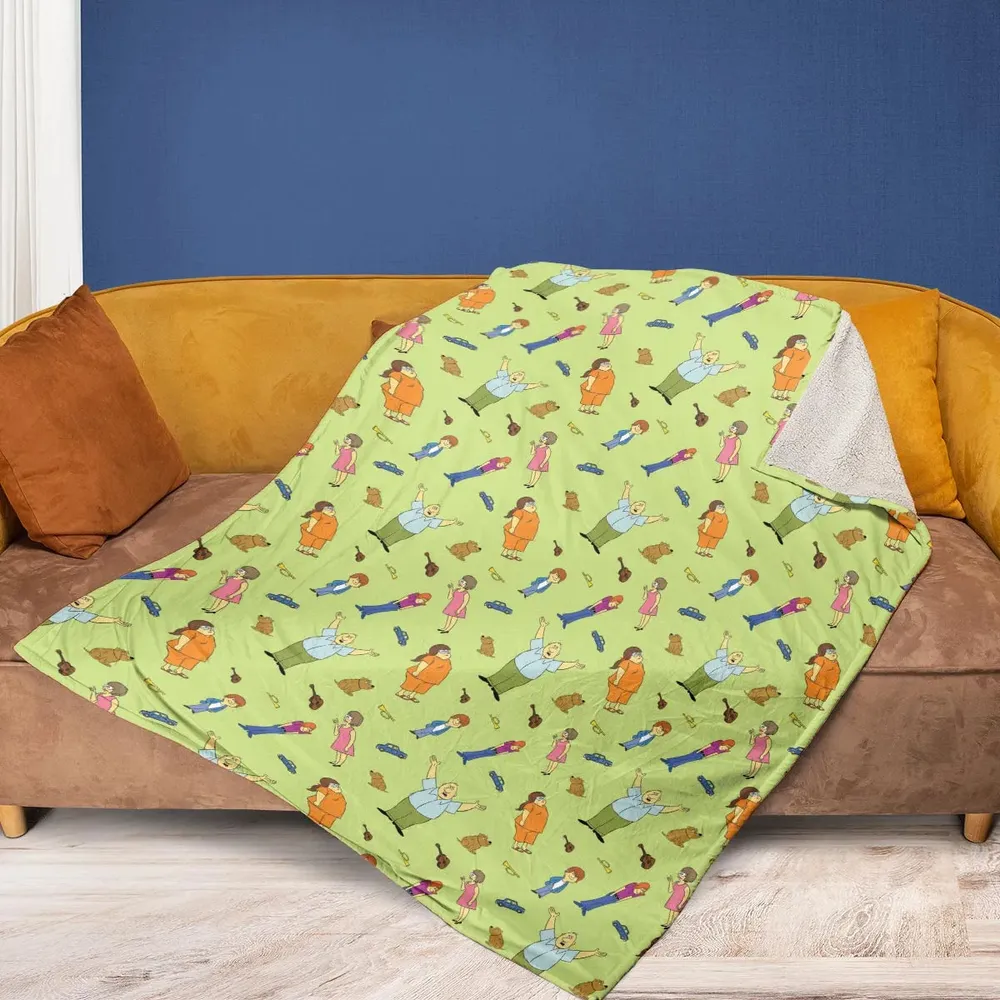 Wait Till Your Father Gets Home Characters Fleece Blanket - 2